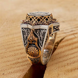 Seal of Hazrati Suleyman Ring, Unique Ring for Men, Silver Ring - islamicbazaar