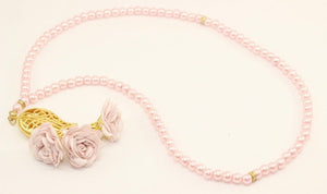 Baby Pink Misbahas, prayer beads with rose, Handmade Prayer Beads 99 Misbaha, Masbaha, Tasbeeh, 6mm beads, Tasbeeh with Rose, TSTR