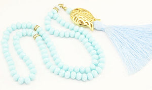 Light Blue Misbahas, prayer beads, Handmade Prayer Beads 99 Misbaha, Masbaha, 99 beads Tasbeeh, 8mm beads, Tasbeeh, prayer beads, TSPB