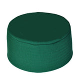 56 CM Plain Green Kufi, Prayer Hat Takke, Ideal for Wrapping, Men Kufi, Sunnah Wear, Muslims Hat, Taqiyah, embroidered prayer hat, Mens Cap