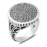 Asma ul Husna Sterling Silver Ring, Mens Silver ring, 99 names of Allah Silver Ring