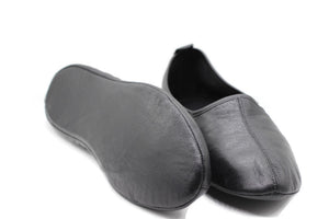 Genuine Leather Handmade Tawaf Shoes with Women Size, Black Winter socks, Shoes, Slippers Islam Mest, Tawaf Socks, Home Shoes