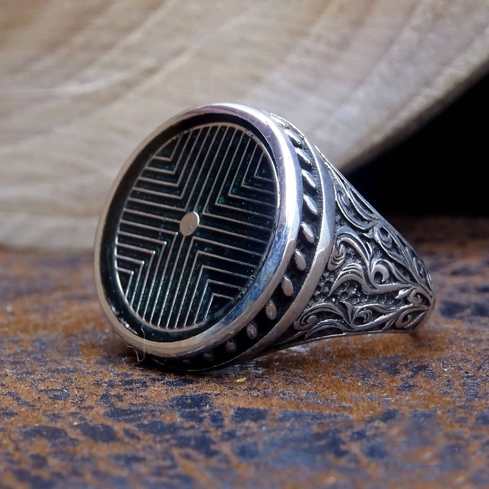 Khalwati Taci Shareef Silver Ring | İslamic Ring | Signet Ring | Personalized Gift | Gift For Him |