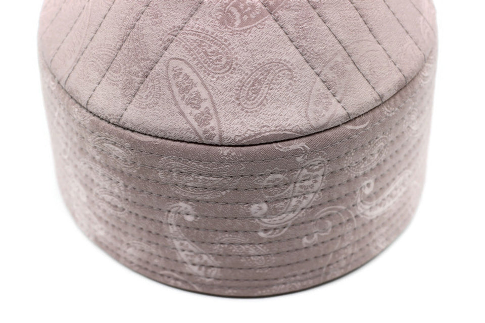 60 cm Poudre Pink Anatolian Blob Designed Kıbrısi Taqiyah | Islamic wear Kufi | Imamah | Muslim Skull Cap | Taqiyyah hat | Prayer cap|