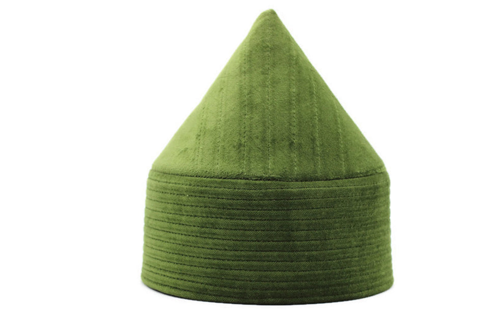 Green Naqshibandi Kufi Muslim Takke Peci Kofia Hat Topi, Dervish Clothing, Haqqani Sufi Hat, Islamic Wear, Islamic Gift, Hat For Men,