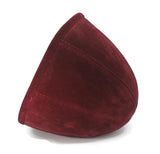 Beautiful Red Velvet Embroidered Kufi Muslim Kufi Takke Peci Kofia Hat Topi, Dervish Clothing, Haqqani Sufi Hat