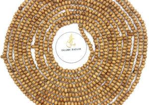 Genuine Melia azedarach Wood Beads, 1000 Prayer Beads Misbaha, Chinaberry Tree Tasbih Tasbeeh Tesbih 5x6 mm Dhikr Prayer Beads