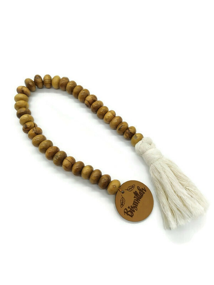 33 Beads Wooden Children Tasbih, Tree Misbahas, Besmele Tasbeeh, Tasbih Prayer Beads