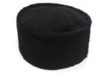 55 cm Black Caucasian Style Kufi Muslim Takke Peci Kofia Hat Topi, Dervish Clothing, Haqqani Sufi Hat