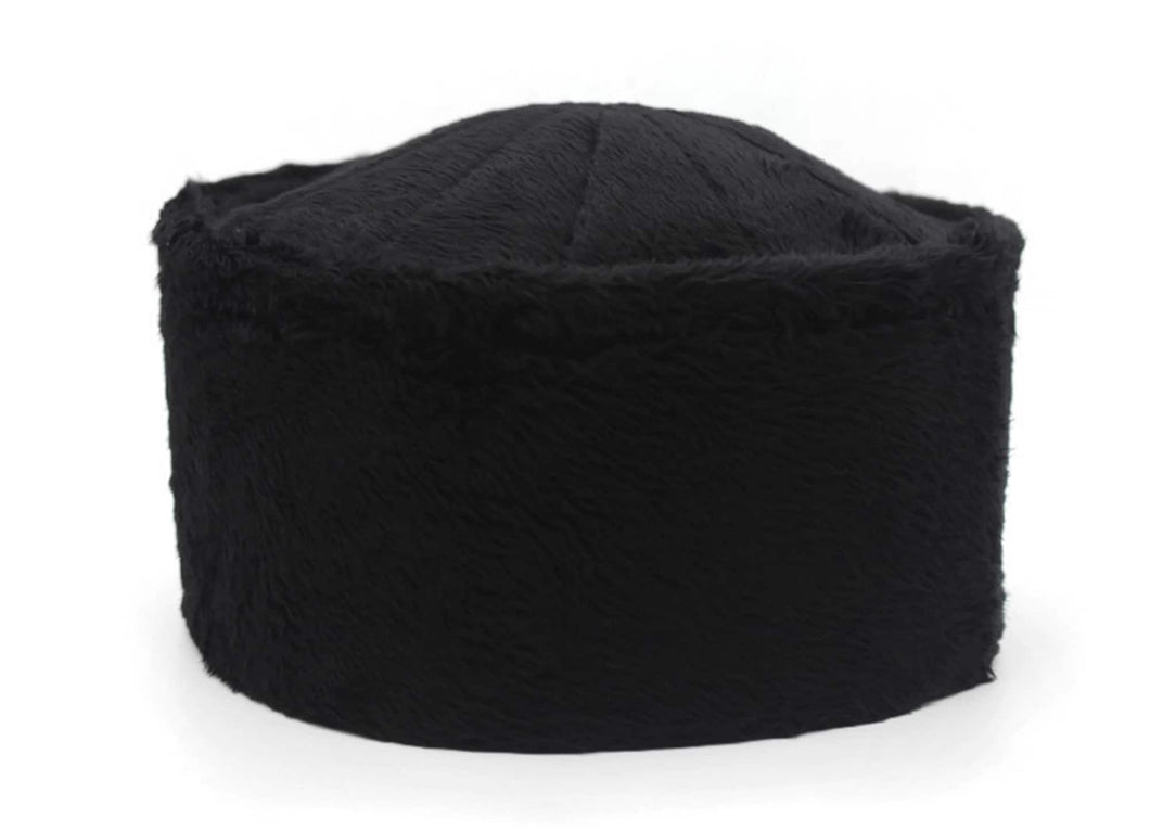 55 cm Black Caucasian Style Kufi Muslim Takke Peci Kofia Hat Topi, Dervish Clothing, Haqqani Sufi Hat