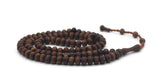 Genuine Dark Melia azedarach Wood Beads, 99 Prayer Beads Misbaha, Tasbeeh Counter Dhikr Tasbih Tasbeeh Tesbih 6x8 mm Dhikr Prayer Beads