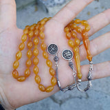 Personalized Silver 33 Beads Tasbih, Amber Tasbih, Prayer Beads, Misbaha, Name Jewelry, Muslim Gifts, Subha, Tasbeeh, Imama, Eid Gift