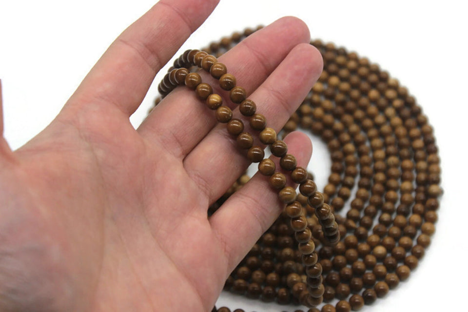 Koka Wood Beads 6 mm Misbaha, 500 Prayer Beads Misbaha Tasbih Tasbeeh Tesbih Dhikr Prayer Beads