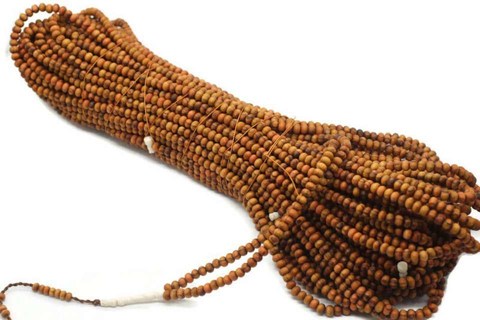 Genuine Olive Wood and Camel Bone Beads, 5000 Prayer Beads Misbaha Tasbih Tasbeeh Tesbih 5x7 mm Dhikr Prayer Beads Rosary