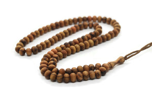 Genuine Olive Wood Dhikr Beads, 100 Prayer Beads Misbaha Tasbih Tasbeeh Tesbih 5x7 mm Zhikr Prayer Beads, Naqshbandi Tijani tasbih subha