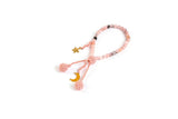 Pink Moonstone Tasbih for Children, 33 Beads Dhikr Misbaha for Kids, Islamic Education for Kids, Eid Gift, Ramadan Subha