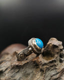 Blue Stone Silver Ring | Handmade Women Ring | Signet Ring | Gemstone Ring | Gift for Her |  Dainty Rings