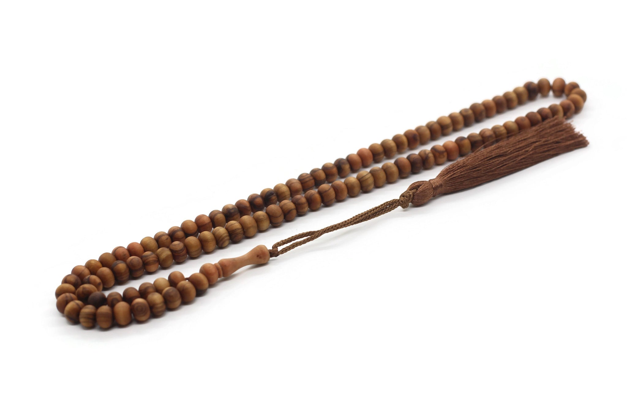 Wooden Dhikr (Zikr) Prayer Beads (Tasbeeh) - Premium Quality, Imported from  Indonesia (made out of Galih Asem wood) 8mm