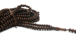 Brown Boxwood Tree 8mm Tasbih Prayer Beads with 1000 Beads Misbaha Rosary Tasbeeh Muslim