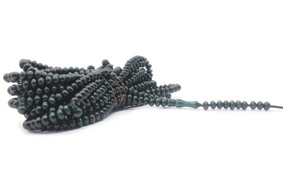 Dark Green Boxwood Tree 8mm Tasbih Prayer Beads with 1000 Beads Misbaha Rosary Tasbeeh Muslim