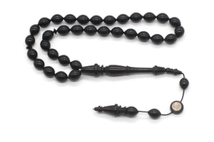 Blackwood 33 Bead Tasbih With Special Imamah | Islamic Gift | Gift For Him | Islamic Rosary | Tasbeeh | Prayer Beads |Mastership Handcrafted