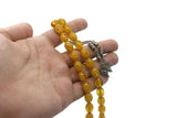 Dangle Amber Bakelite Catalin | 33 Bead Prayer Beads | Drop Amber Tasbih | Misbaha | Rosary | Islamic Gift | Gift For Him