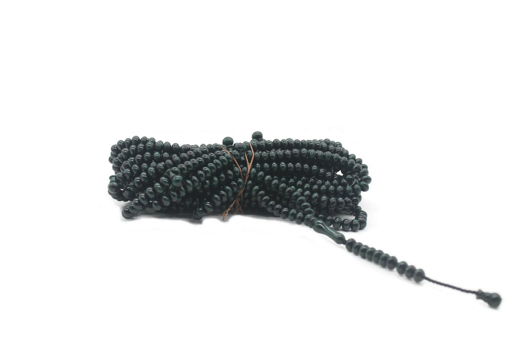 Dark Green Boxwood Tree 8mm Tasbih Prayer Beads with 1000 Beads Misbaha Rosary Tasbeeh Muslim