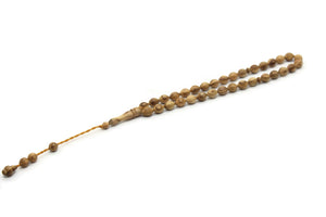 Genuine Olive Wood Beads, 33 Prayer Beads Misbaha Tasbih Tasbeeh Tesbih 8x11mm Dhikr Prayer Beads