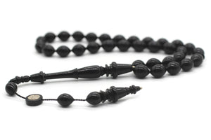 Blackwood 33 Bead Tasbih With Special Imamah | Islamic Gift | Gift For Him | Islamic Rosary | Tasbeeh | Prayer Beads |Mastership Handcrafted