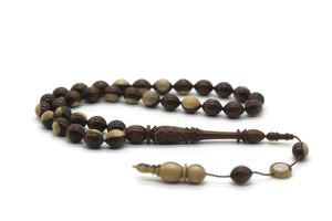 Double Color Coconut Tree 33 Bead Tasbih | Islamic Gift | Gift For Him | Islamic Rosary | Tasbeeh | Prayer Beads | Misbaha