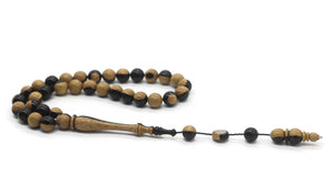 Double Color Blackwood 33 Bead Tasbih | Islamic Gift | Gift For Him | Islamic Rosary | Tasbeeh | Prayer Beads | Multicolor Tasbih