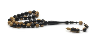 Double Color Blackwood 33 Bead Tasbih | Islamic Gift | Gift For Him | Islamic Rosary | Tasbeeh | Prayer Beads | Multicolor Tasbih