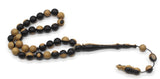 Double Color Blackwood 33 Bead Tasbih | Islamic Gift | Gift For Him | Islamic Rosary | Tasbeeh | Prayer Beads | Multicolor Tasbih