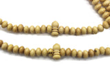 Light Brown Boxwood Tree 10x7 mm Tasbih Prayer Beads with 500 Beads Misbaha Rosary Tasbeeh Muslim