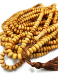 Genuine Lemon Wood Tasbih, 1000 Prayer Beads Misbaha Tasbih Tasbeeh Tesbih 4.5x6.5 mm Dhikr Prayer Beads, Lemon Tree Beads