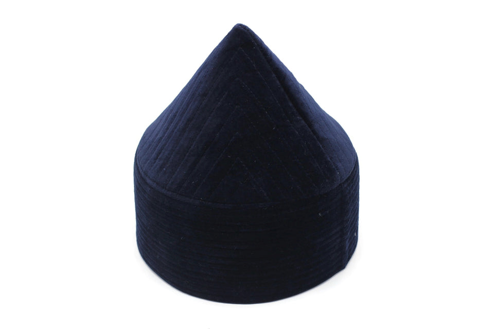 Royal Blue Naqshibandi Kufi Muslim Takke Peci Kofia Hat Topi, Dervish Clothing, Haqqani Sufi Hat, Islamic Wear, Islamic Gift, Hat For Men,