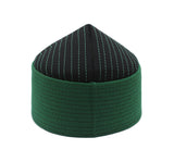 Green and Black Haqqani Kufi Hat, Naqshibandi Kufi Muslim, Dervish Clothing, Haqqani Sufi Hat, Islamic Wear, Muslim Mens Prayer Hat