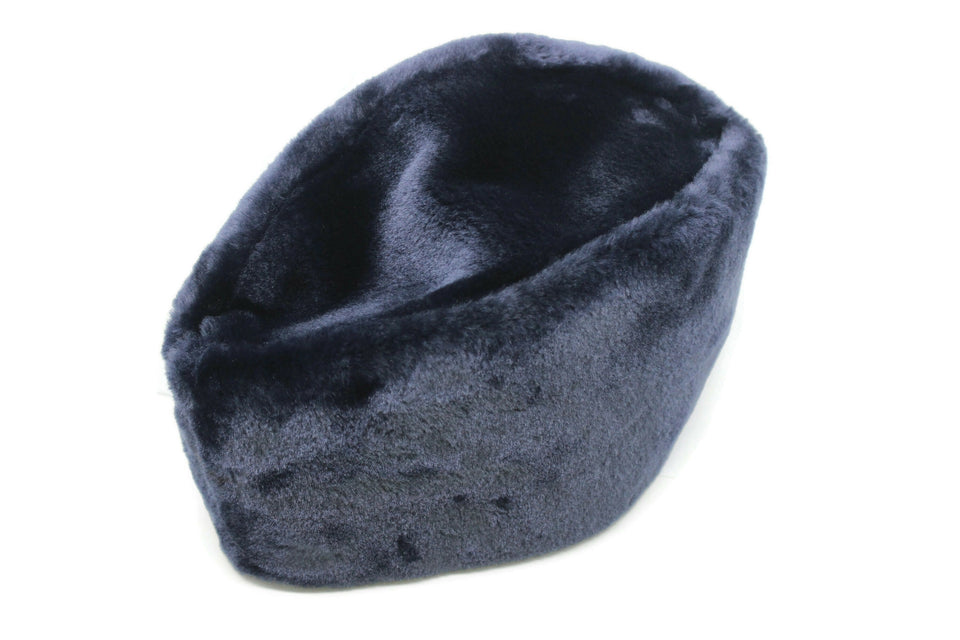 Caucasian Russian Kubanka, Royal Blue Faux Fur Astrakhan Cap, Karakul Hat Winter Cap, Cossack Winter Hat Papaha, Jinnah Cap