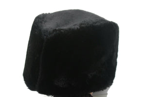 Caucasian Russian Kubanka, Black Faux Fur Astrakhan Cap, Karakul Hat Winter Cap, Cossack Winter Hat Papaha, Jinnah Cap