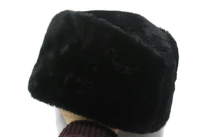 Caucasian Russian Kubanka, Black Faux Fur Astrakhan Cap, Karakul Hat Winter Cap, Cossack Winter Hat Papaha, Jinnah Cap