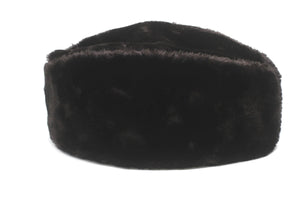 Caucasian Russian Kubanka, Brown Faux Fur Astrakhan Cap, Karakul Hat Winter Cap, Cossack Winter Hat Papaha, Jinnah Cap