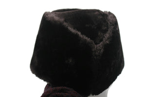 Caucasian Russian Kubanka, Brown Faux Fur Astrakhan Cap, Karakul Hat Winter Cap, Cossack Winter Hat Papaha, Jinnah Cap