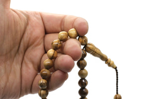 9 mm Genuine Olive Wood Tasbih, 99 Beads Tasbeeh, Prayer Beads Misbaha Tasbih Tesbih Tijani tasbih subha prayer beads