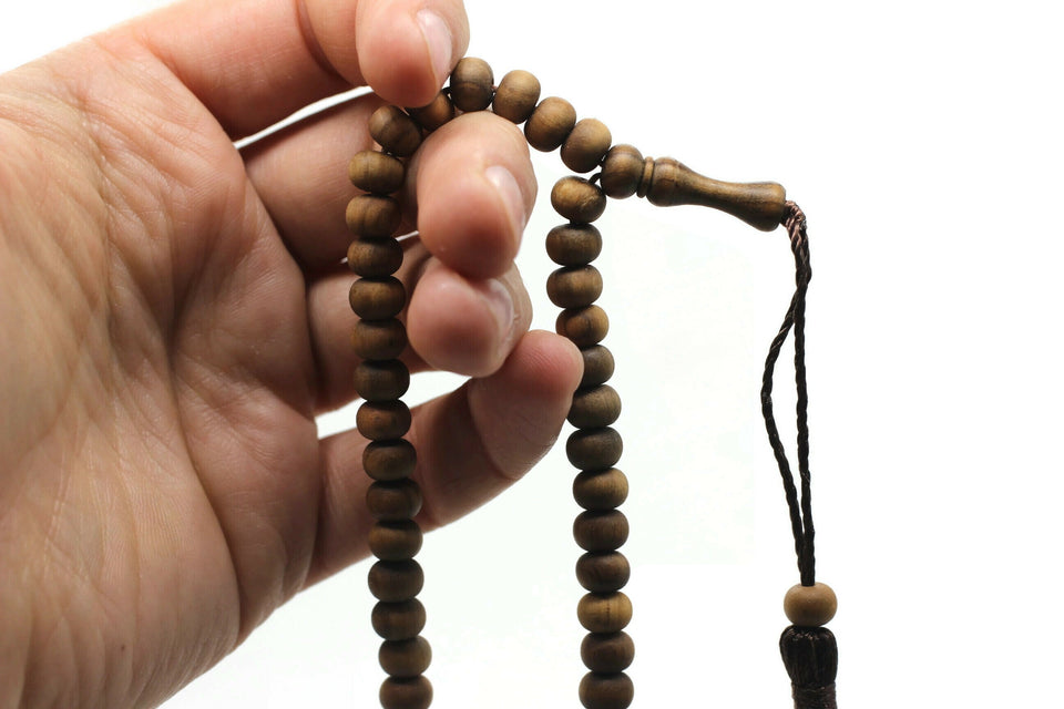 Big Size Genuine Olive Wood Beads with a tassel, 500 Prayer Beads Misbaha Tasbih Tasbeeh Tesbih 8 mm Dhikr Prayer Beads